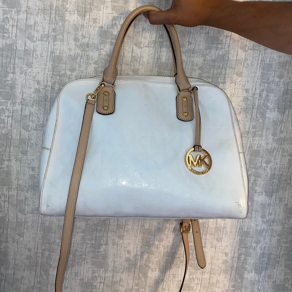 White Michael Kors purse